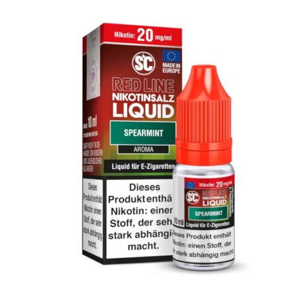 SC Red Line - Spearmint - Nikotinsalz Liquid 10ml 20 mg/ml