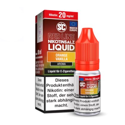 SC Red Line - Orange Vanilla - Nikotinsalz Liquid 10ml 10 mg/ml