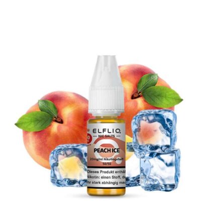 Elfbar ELFLIQ Peach Ice Nikotinsalz Liquid 10ml 10 mg