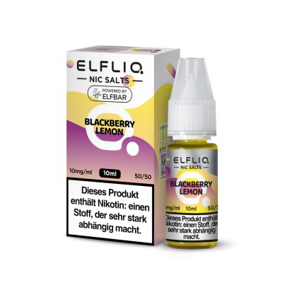 Elfbar ELFLIQ Blackberry Lemon Nikotinsalz Liquid 10ml