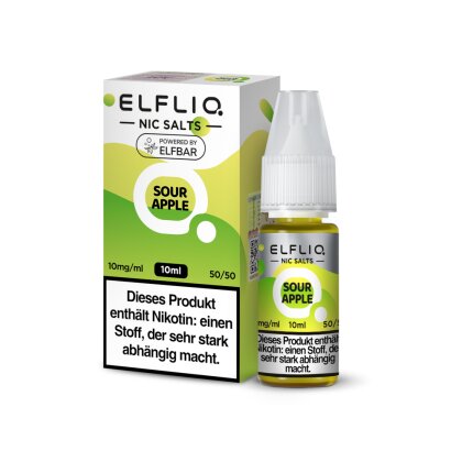 Elfbar ELFLIQ Sour Apple Nikotinsalz Liquid 10ml