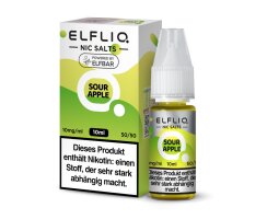 Elfbar ELFLIQ Sour Apple Nikotinsalz Liquid 10ml