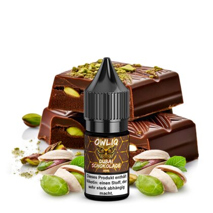 OWLIQ Dubai Schokolade Nikotinsalz Liquid 10ml